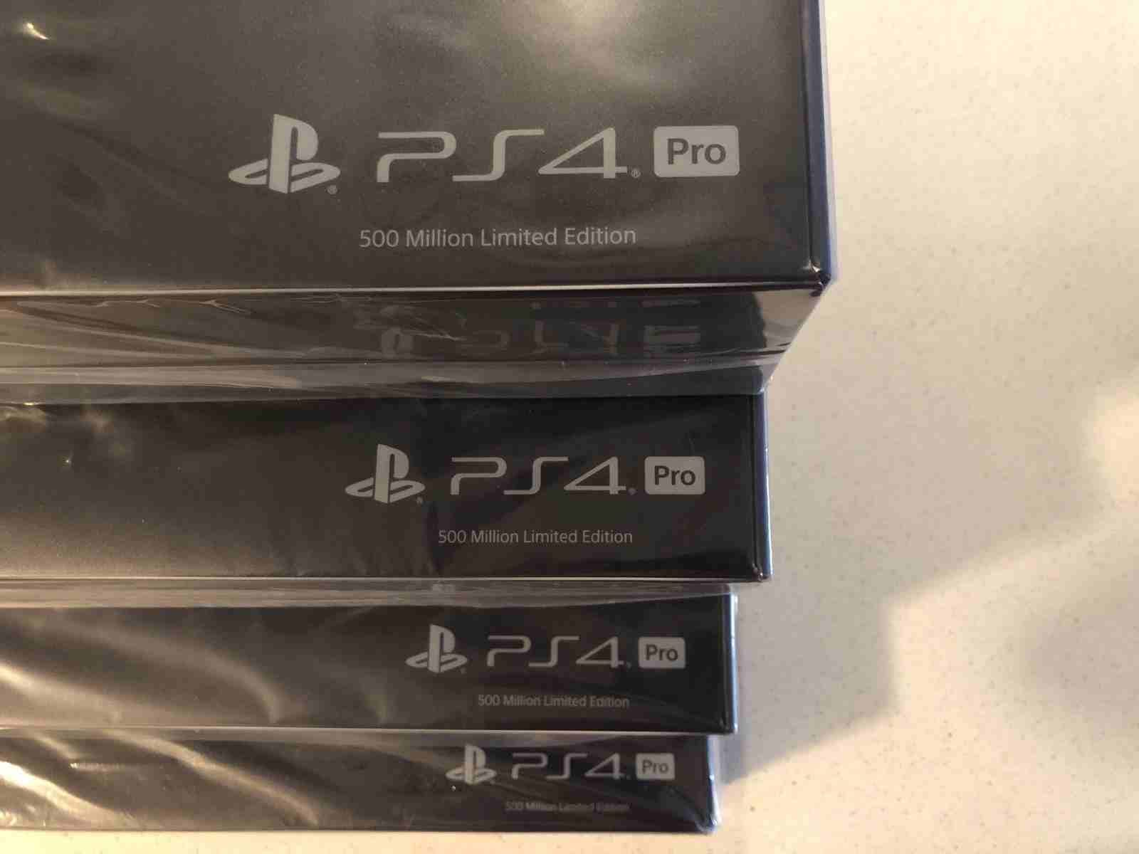BUY 2 GET 1 FREE -
Sony Play Station 4 Pro 2TB 500 Million Limited Edition -- $150