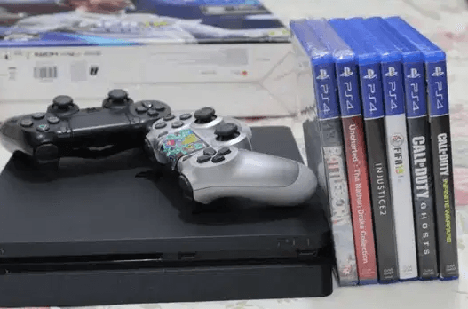 Ps4 Slim 1 tb + 5 games for sale with receipt