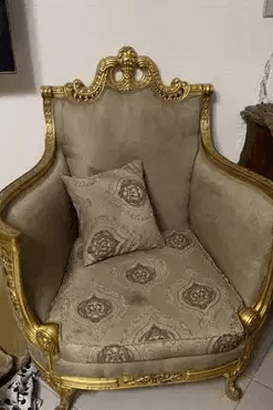 صالون مدهب كلاسيك.